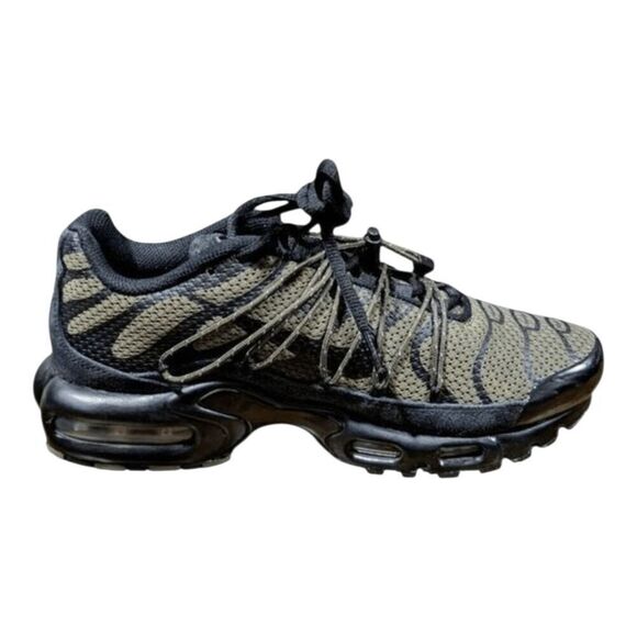 NIKE Air Max Plus Utility \'Medium Olive Black\' Running Shoes Size 7.5